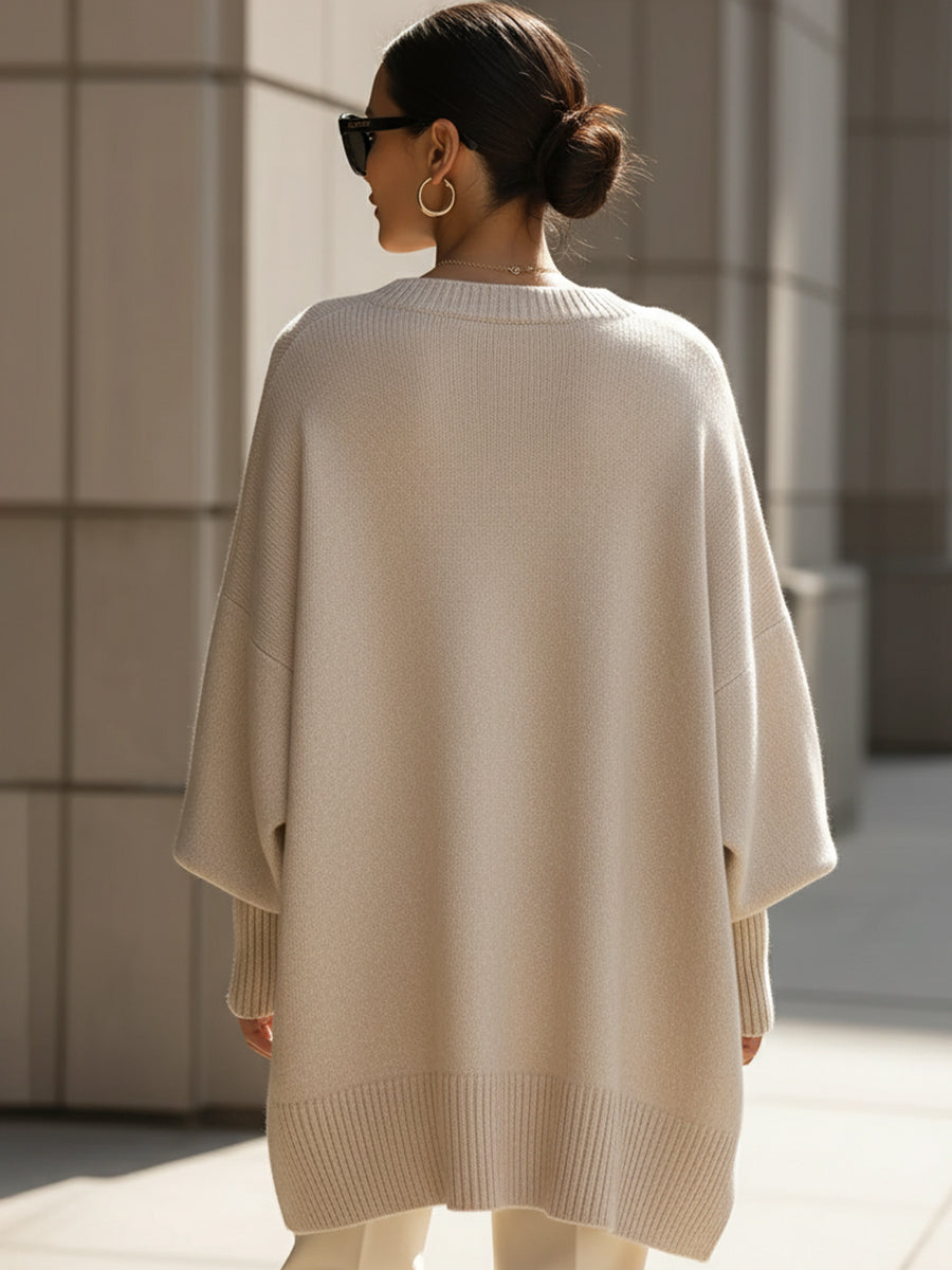 Rosalie – Pull Oversize en Cachemire, ultra-doux et élégant