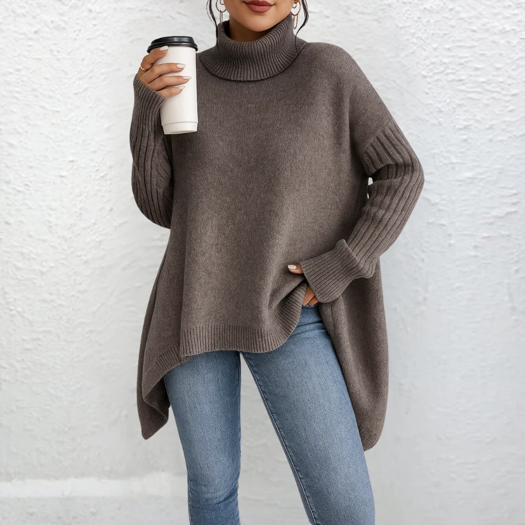 Clara™ | Pull Col Roulé Minimal Chic