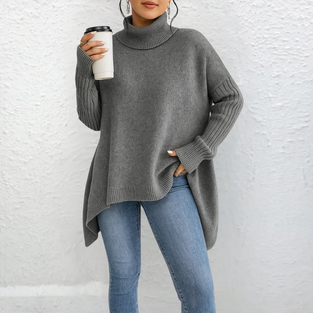 Clara™ | Pull Col Roulé Minimal Chic