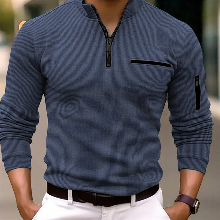 Pull à col zippé