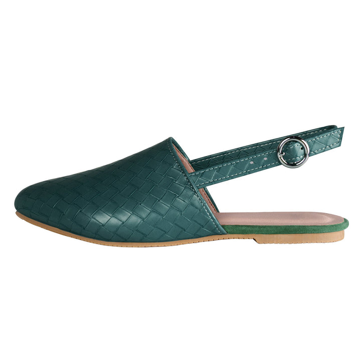 Ava | Mules slingback tressées