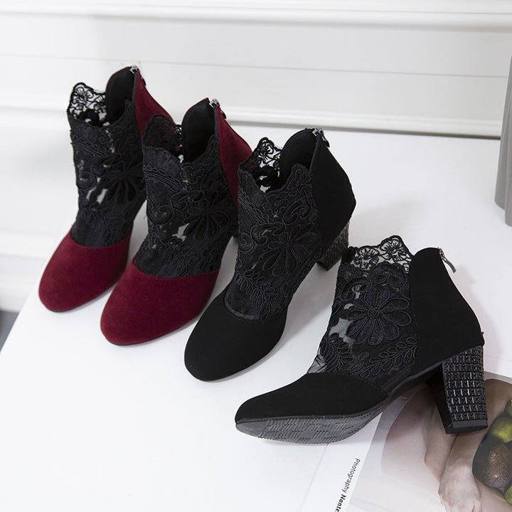 Marise | Bottines tendance avec détails en dentelle