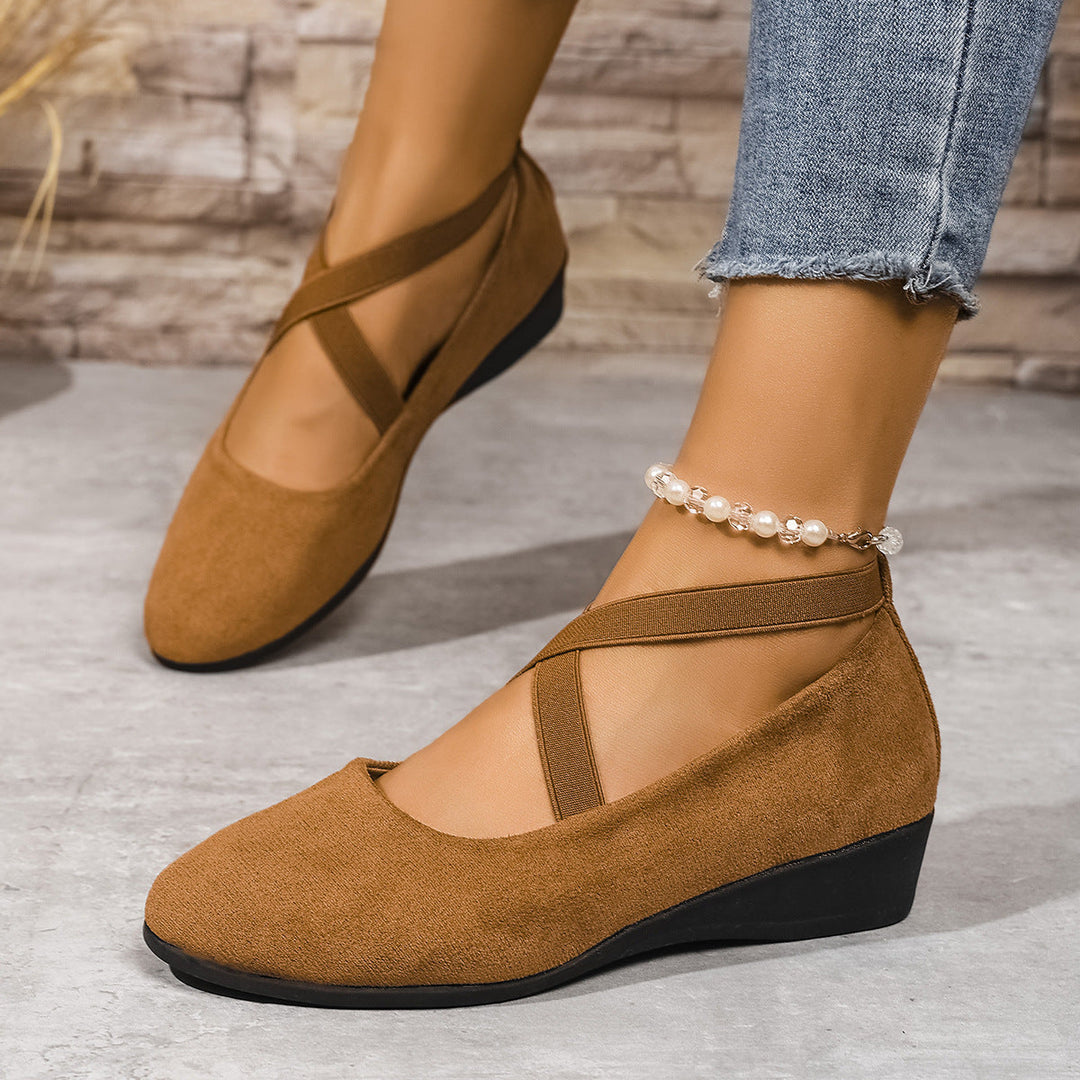 Aveline | Ballerines élégantes à brides croisées