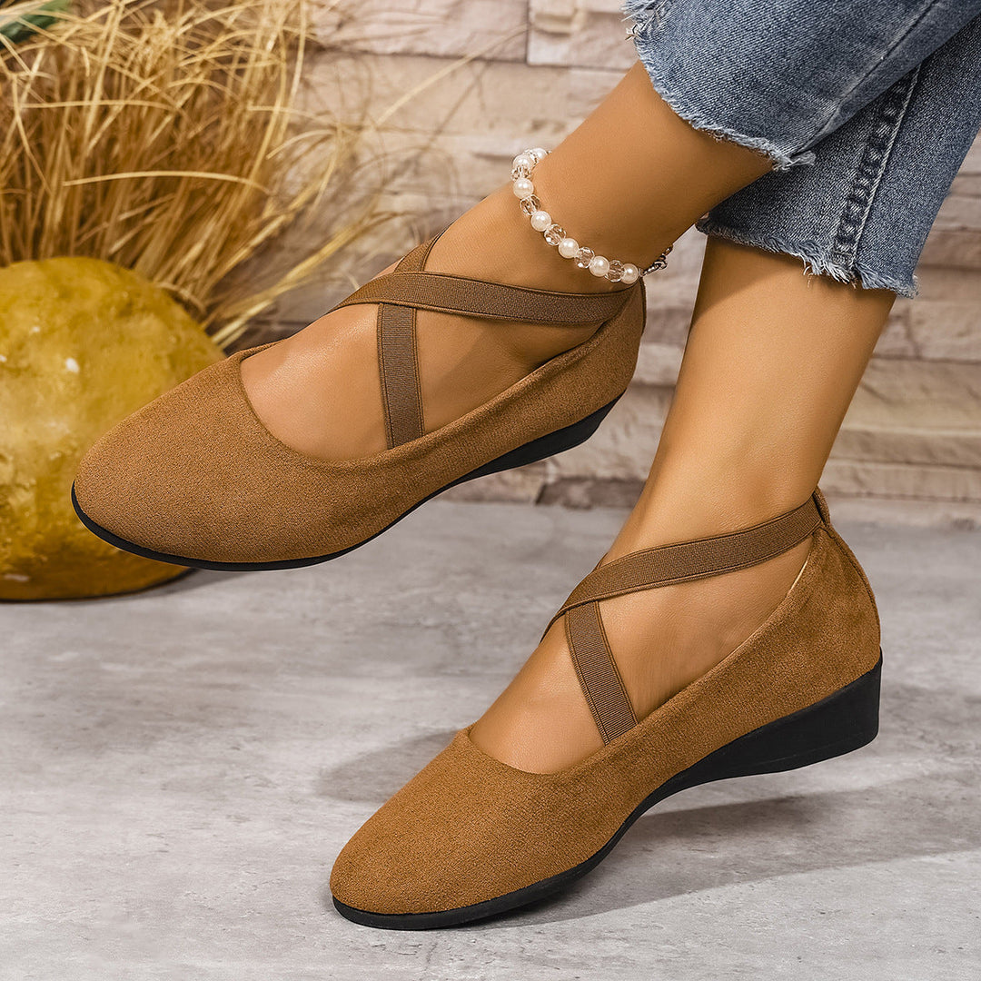 Aveline | Ballerines élégantes à brides croisées