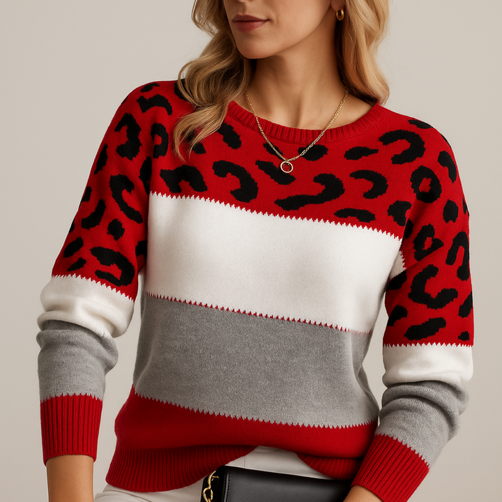 Louise™ | Pull Élégance Léopard