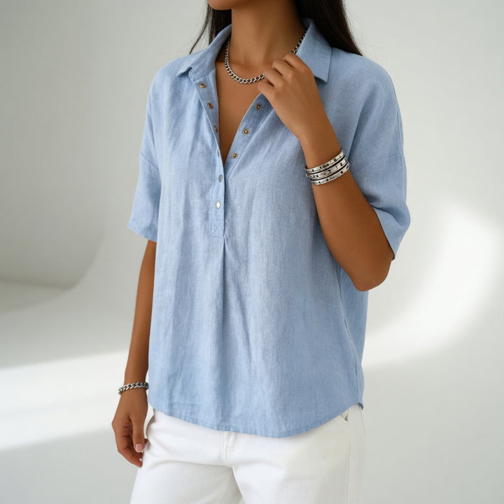 Tiffany — Blouse légère à col chemise