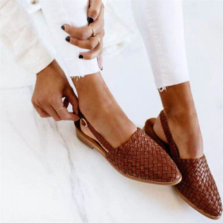 Ava | Mules slingback tressées