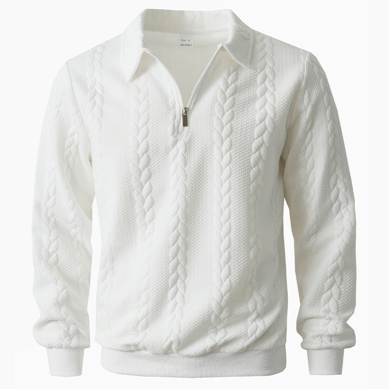 Polo élégant en maille à zip