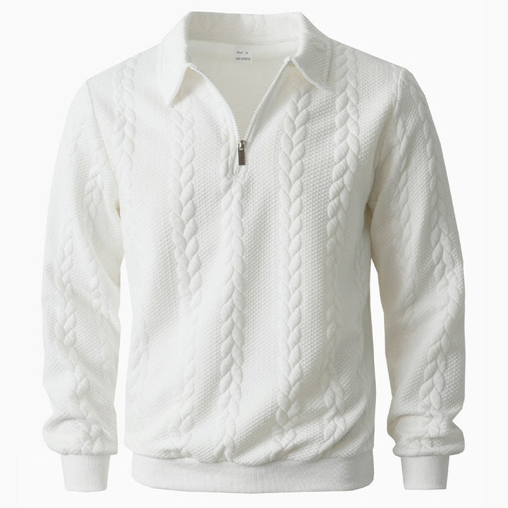 Polo élégant en maille à zip
