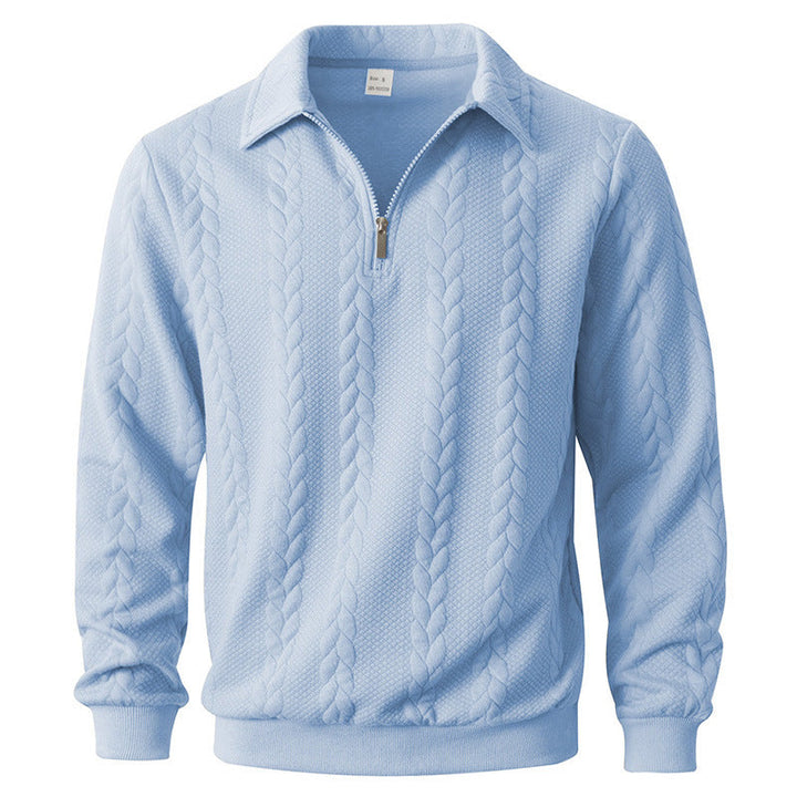 Polo élégant en maille à zip