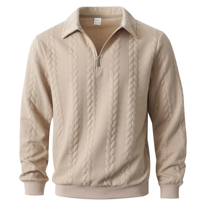 Polo élégant en maille à zip