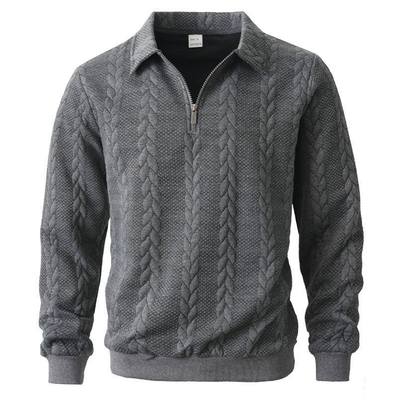 Polo élégant en maille à zip