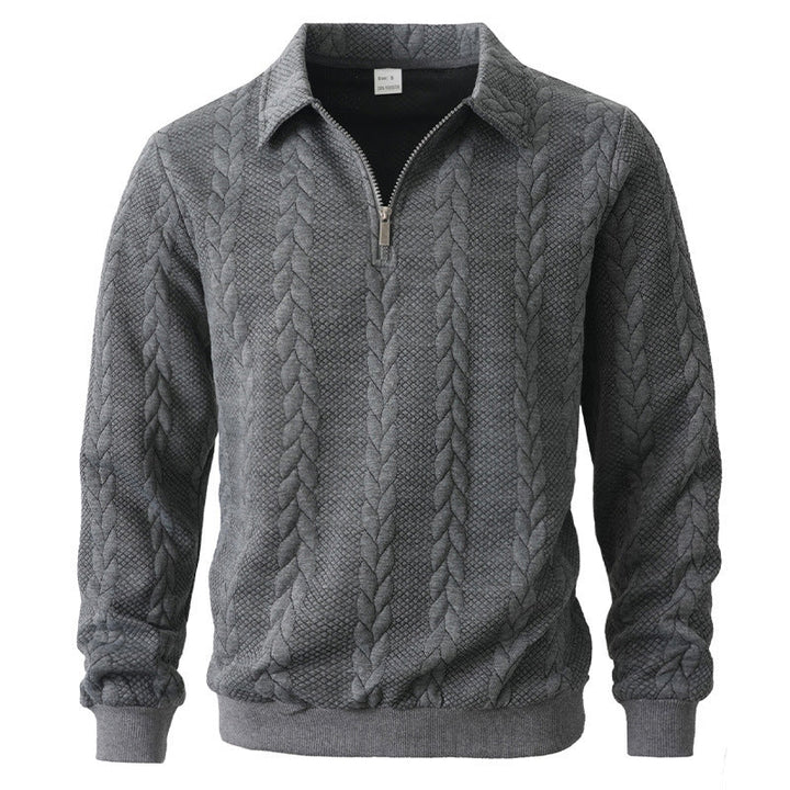 Polo élégant en maille à zip