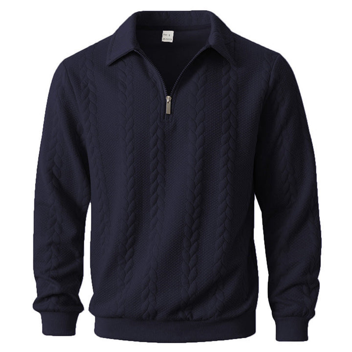 Polo élégant en maille à zip