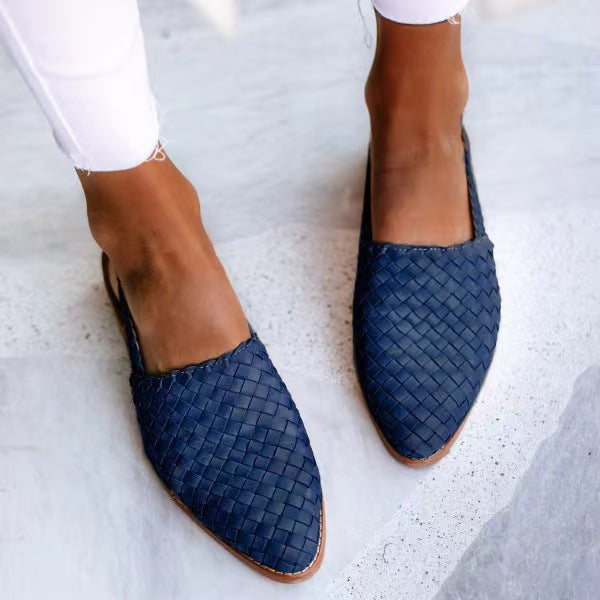 Ava | Mules slingback tressées