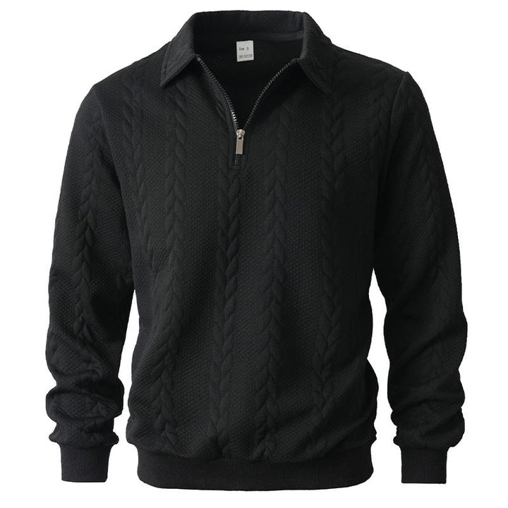 Polo élégant en maille à zip
