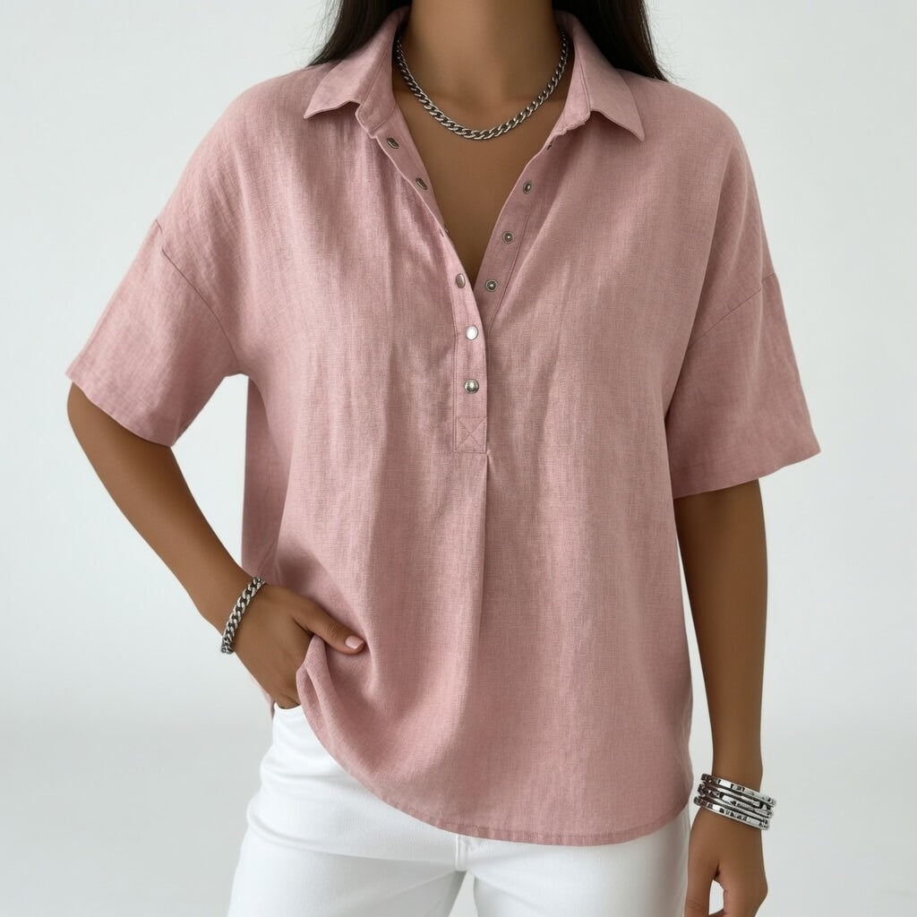 Tiffany — Blouse légère à col chemise