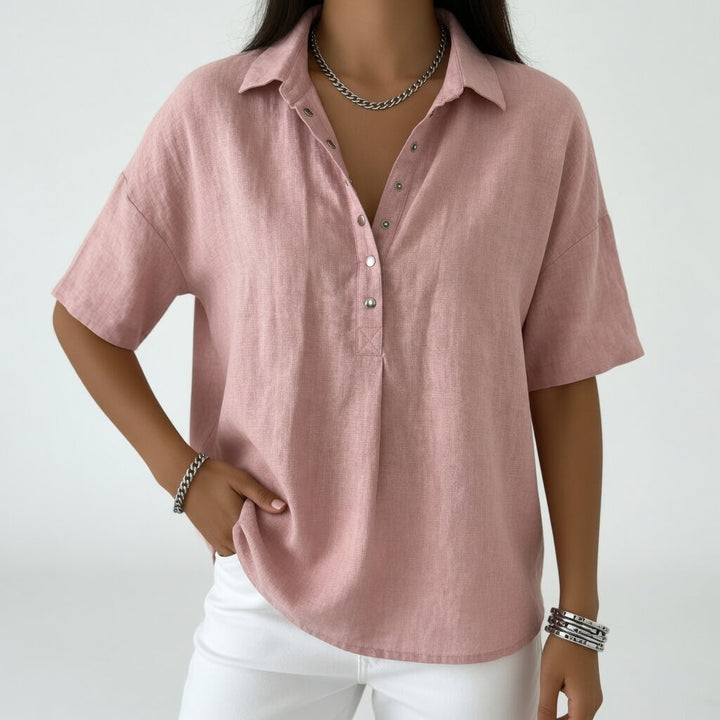 Tiffany — Blouse légère à col chemise