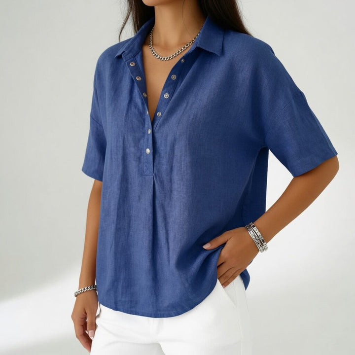 Tiffany — Blouse légère à col chemise