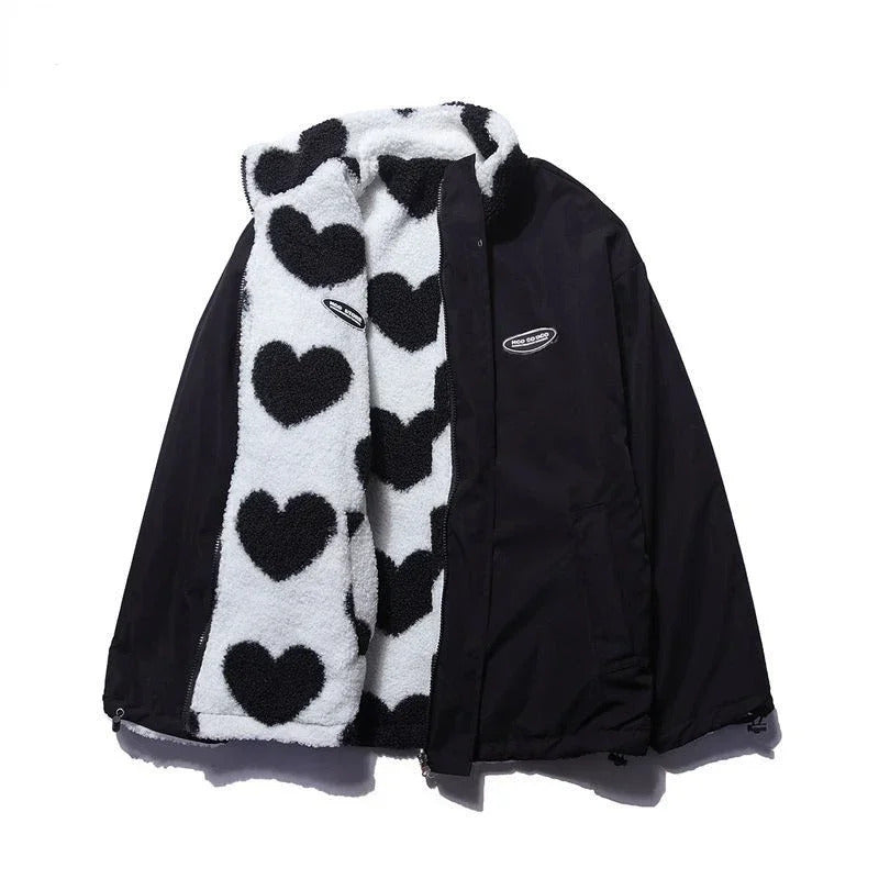 Katharina™ | Veste réversible à motifs cœur