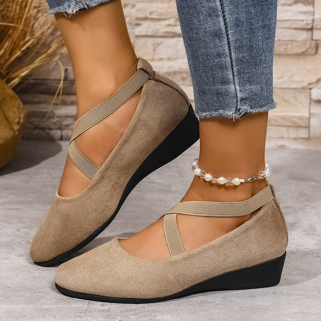 Aveline | Ballerines élégantes à brides croisées