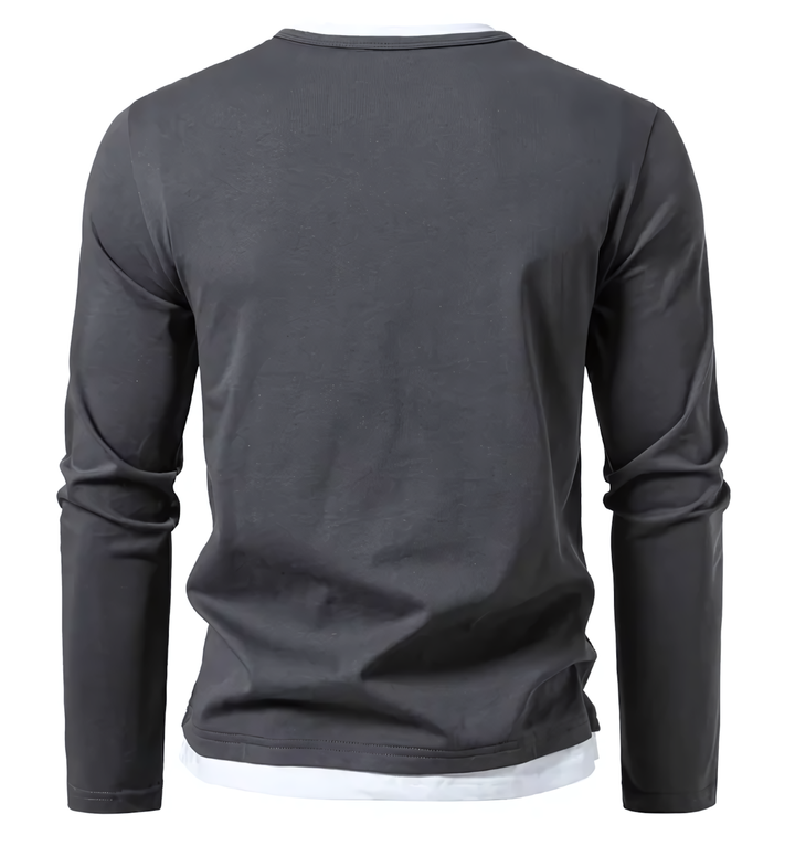Enzo™ | T-shirt à manches longues premium en coton peigné