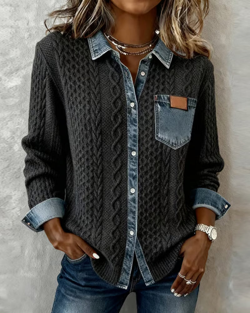 Mila™ | Chemise décontractée Patchwork