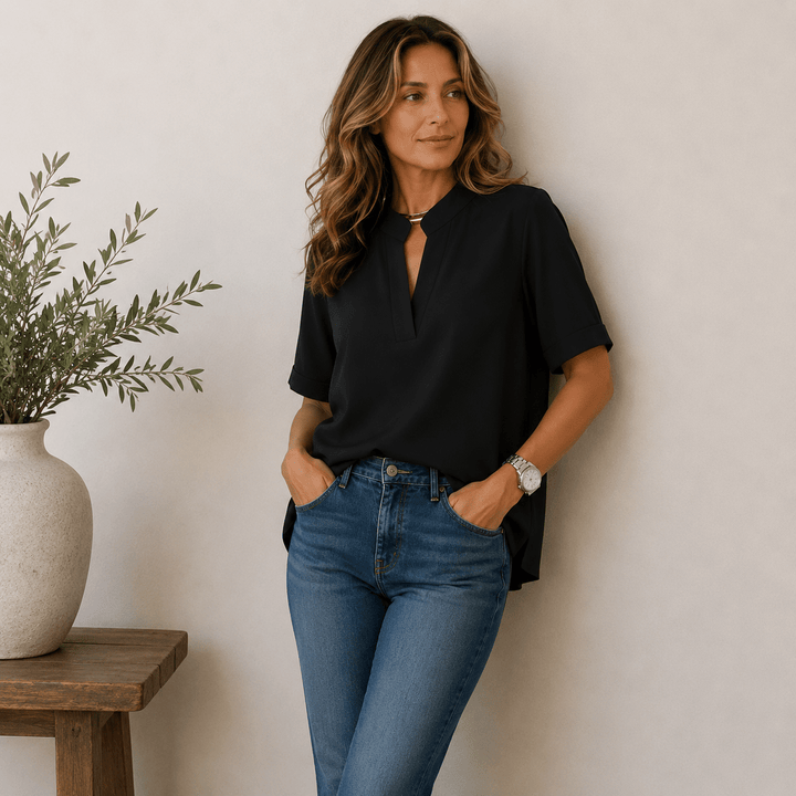 Emilia | Blouse chic et flatteuse à col V