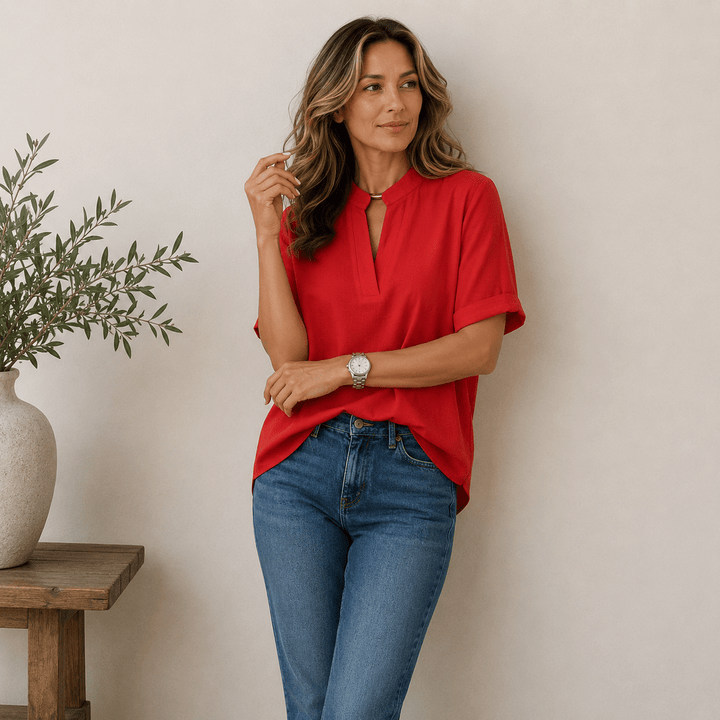 Emilia | Blouse chic et flatteuse à col V