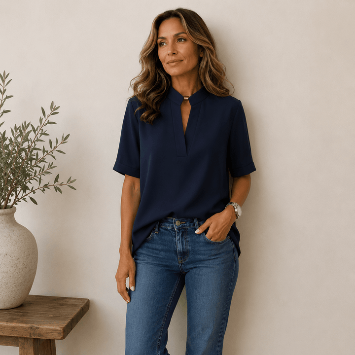 Emilia | Blouse chic et flatteuse à col V
