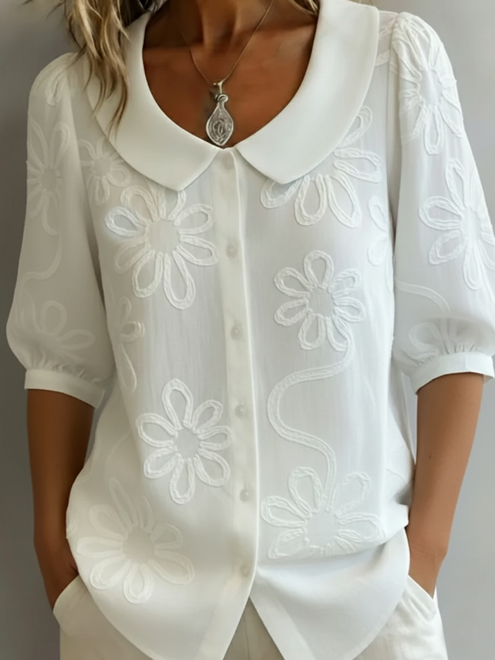 Aurélie | Blouse Florale Légère et Élégante pour l’Été