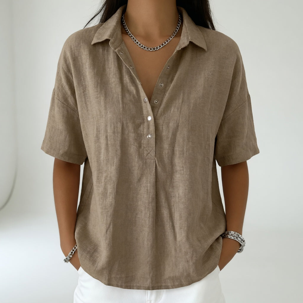 Tiffany — Blouse légère à col chemise