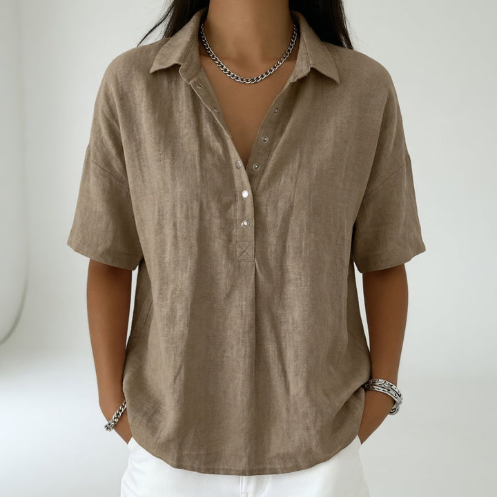 Tiffany — Blouse légère à col chemise