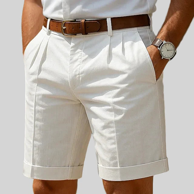 Philippe | Short chino plissé d'été