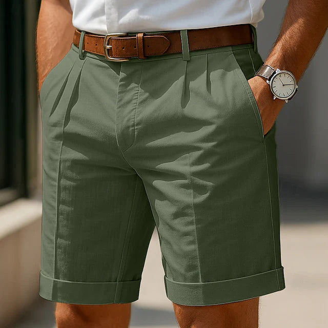Philippe | Short chino plissé d'été