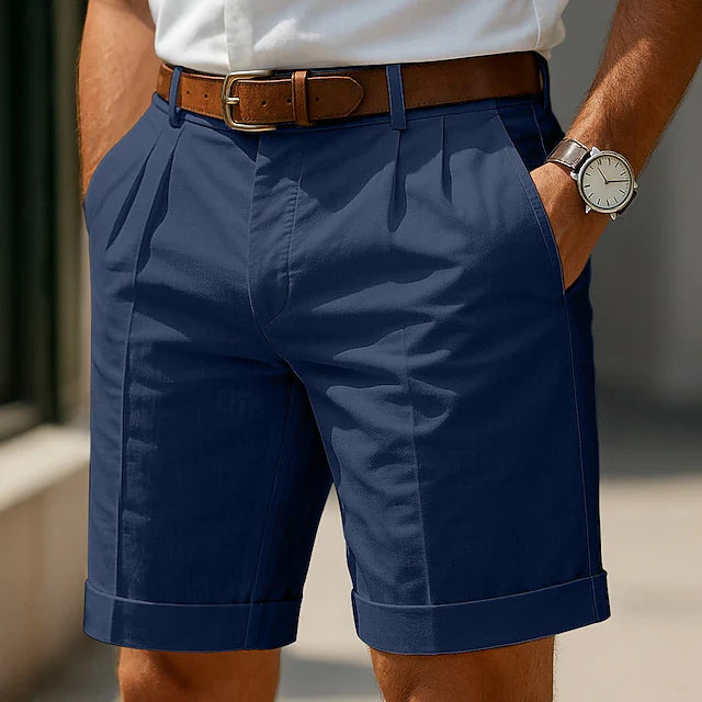 Philippe | Short chino plissé d'été